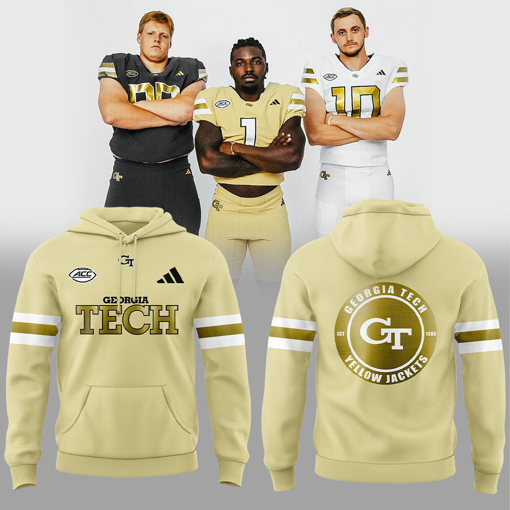 Limited Edition Limited Edition Georgia Tech Football New uniforms are ready for fans Yellow Hoodie