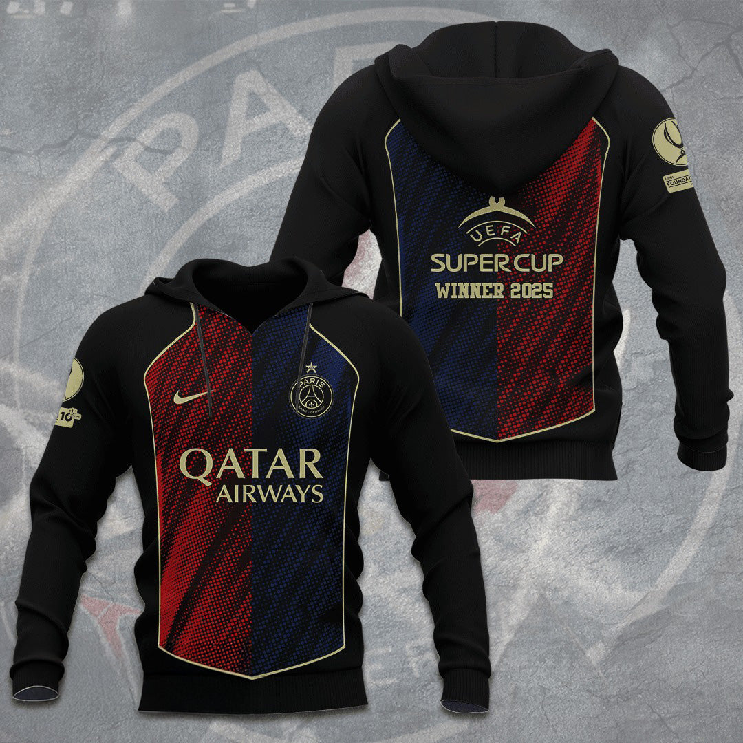 PSG – UEFA SUPER CUP CHAMPIONS 2025 Hoodie