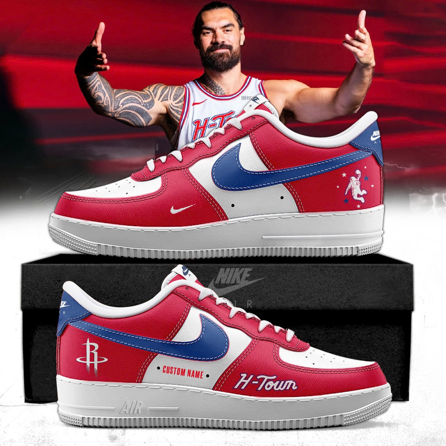 _ Houston Rockets 2025-26 City Edition AF1 Sneakers