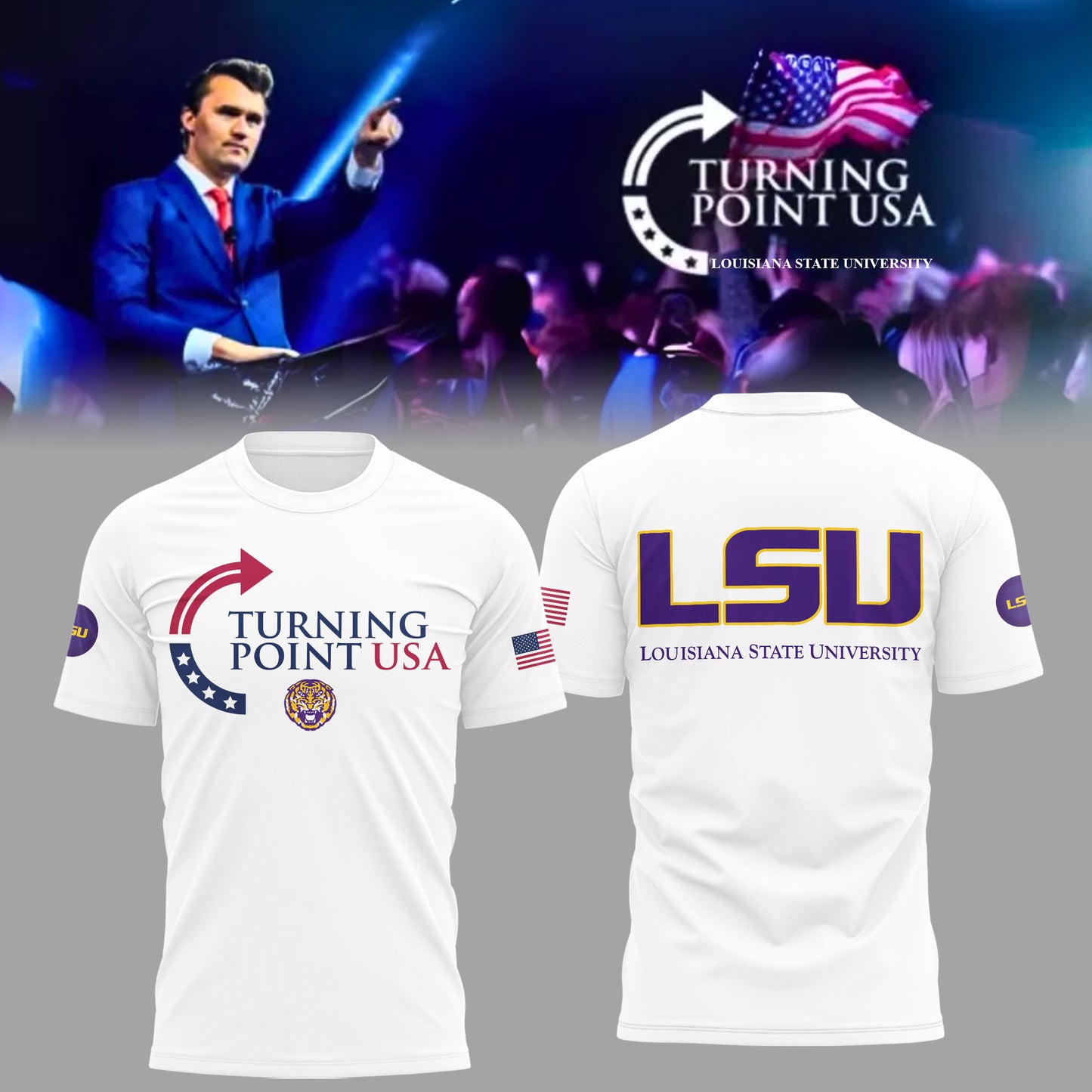 Limited Edition Louisiana State University x Turning Point USA Shirt
