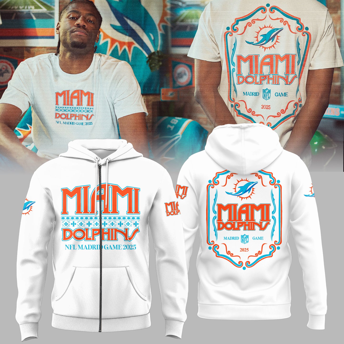 Miami Dolphins in Madrid Game Limited Edition Shirt