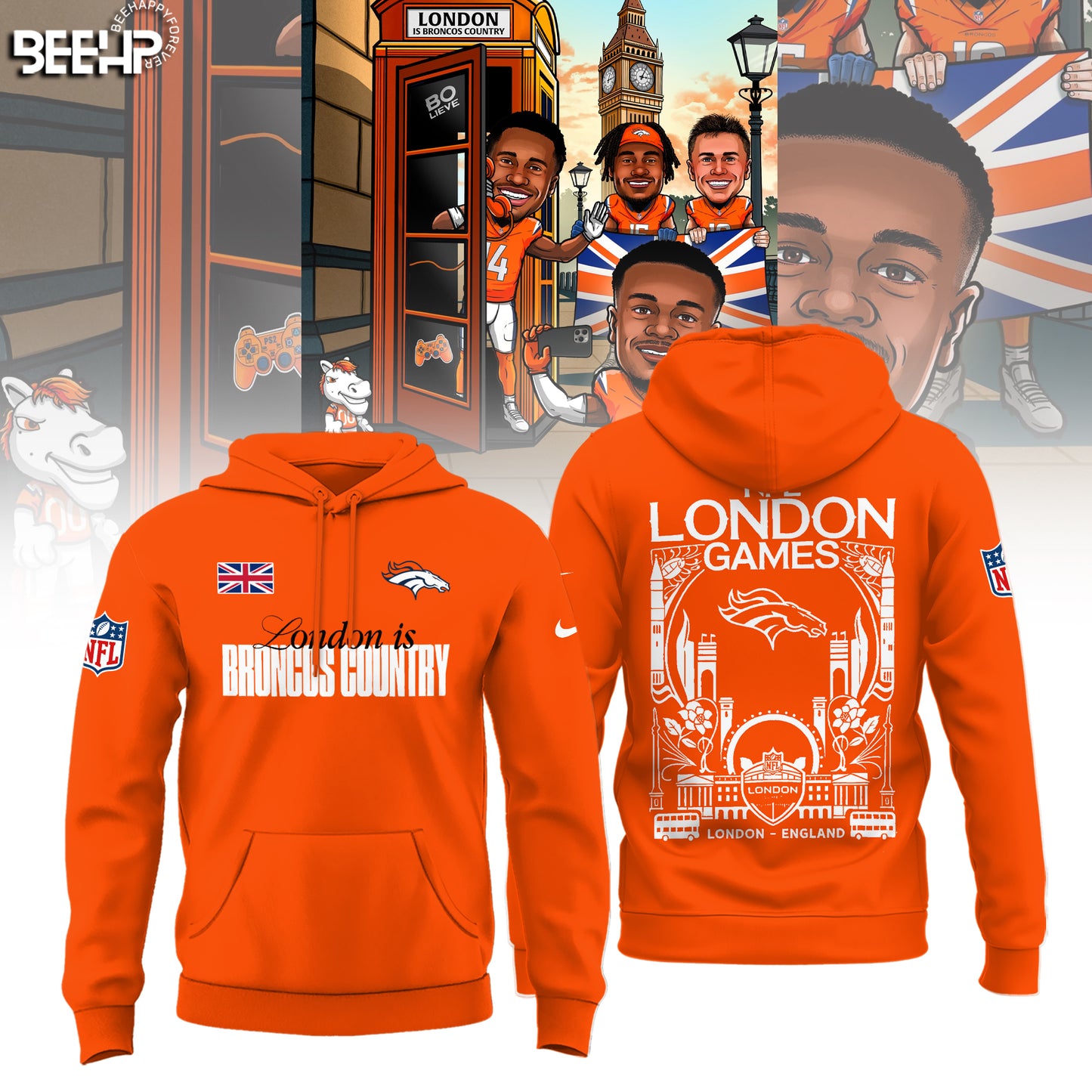 Denver Broncos in London Limited Edition Hoodie