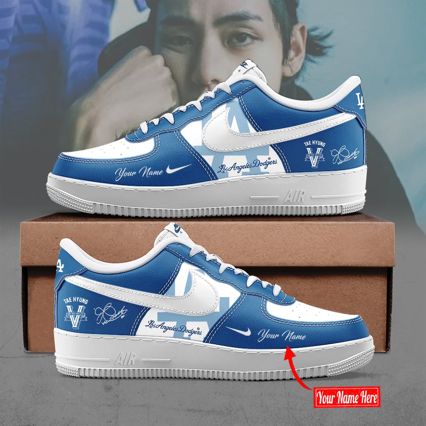 Los Angeles Dodgers x V BTS Limited Edition AF1