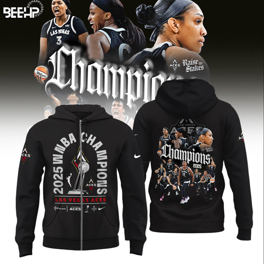 _ Las Vegas Aces WNBA 2025 Champions ZipHoodie Limited Edition