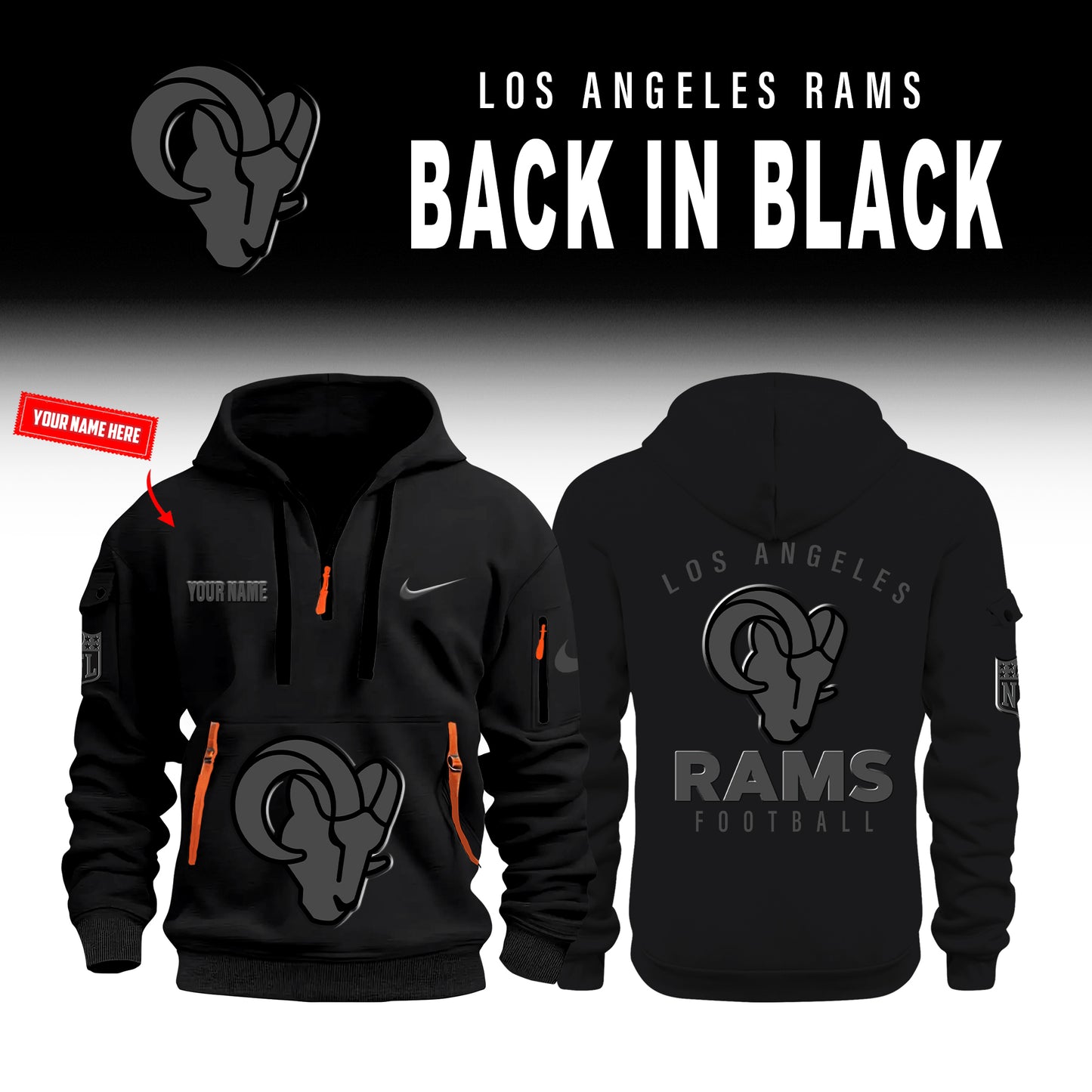 Los Angeles Rams 2026 Back In Black Limited Edition New Jacket