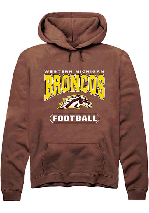 Mens Western Michigan Broncos Brown Summit Sportswear Football Hooded Sweatshirt