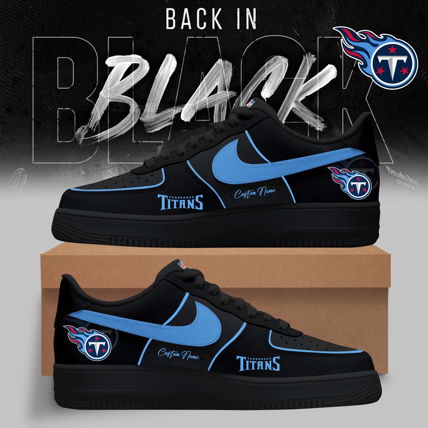 Tennessee Titans – 2025 Back In Black Limited Edition AF1