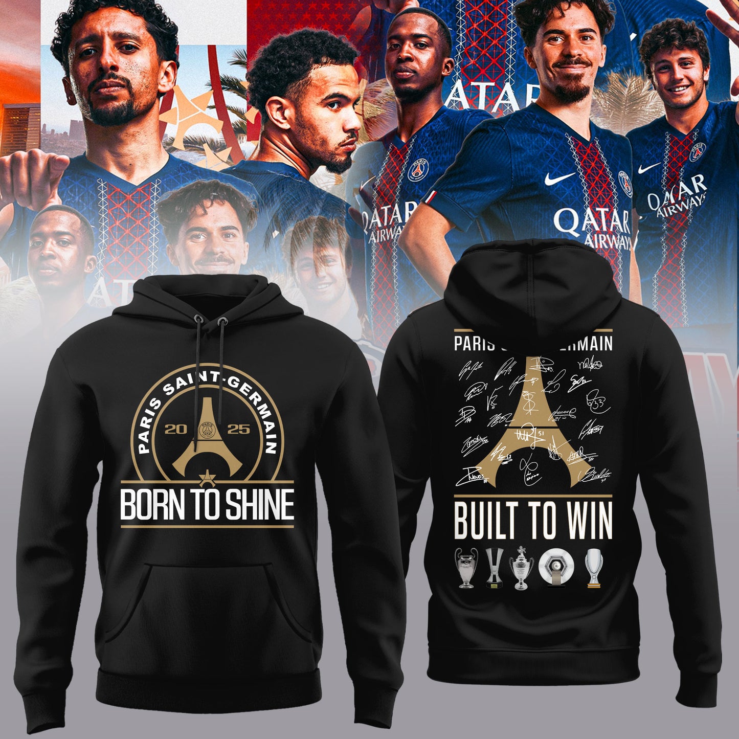 PSG – UEFA SUPER CUP CHAMPIONS 2025 Hoodie