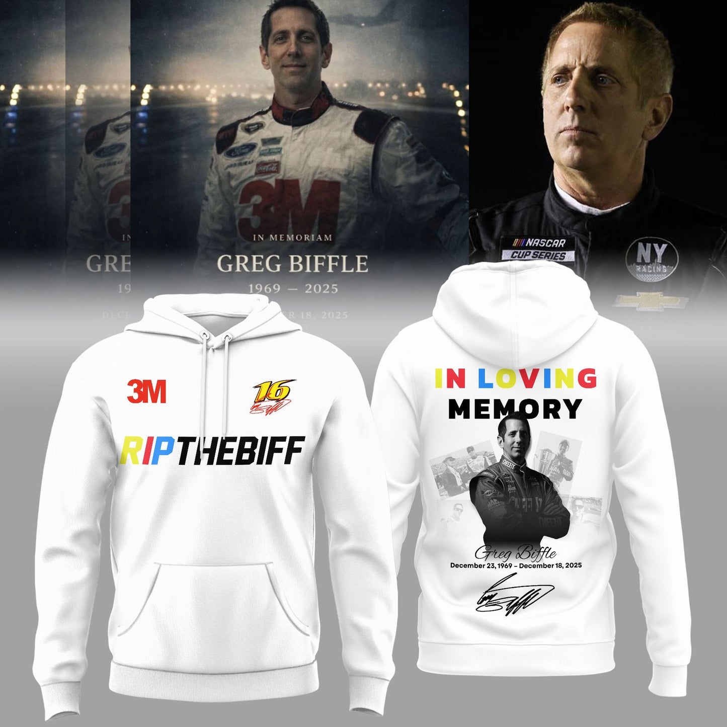 Greg Biffle Thank You For The Memories Hoodie