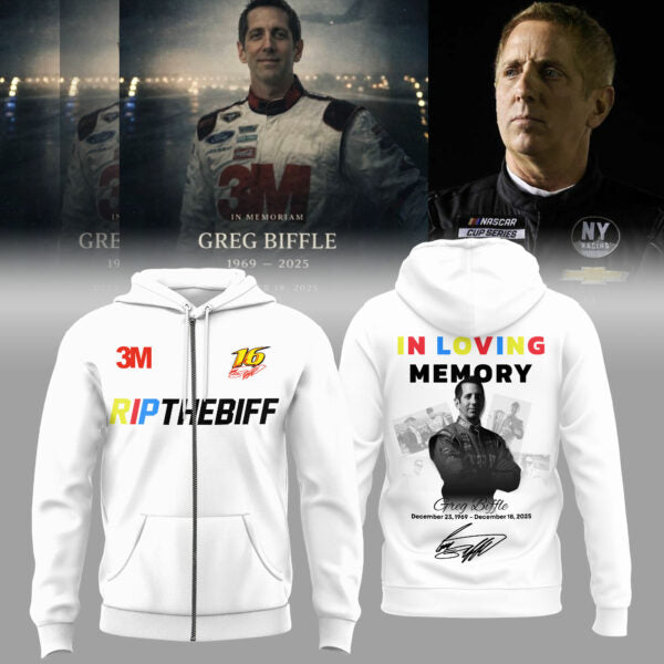 Greg Biffle Thank You For The Memories Zip Hoodie