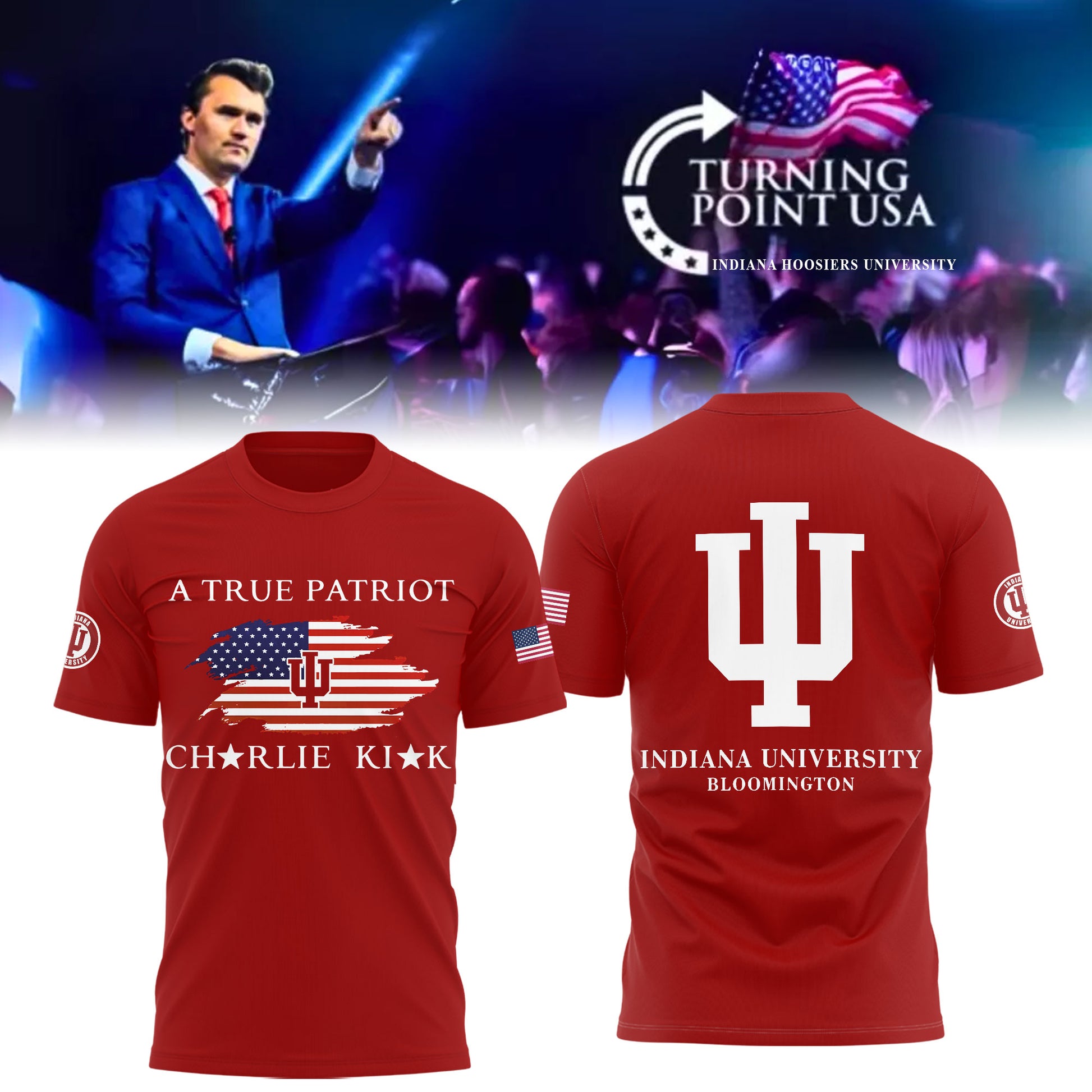 Limited Edition Indiana University x Turning Point USA Shirt