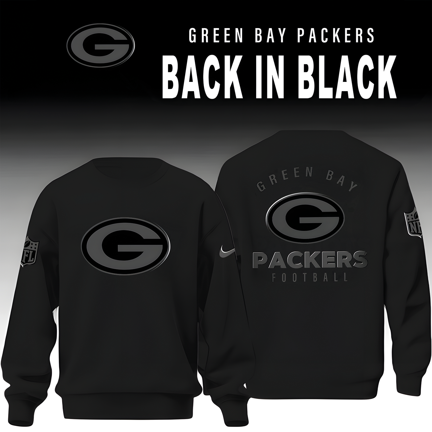 Green Bay Packers 2025 Back In Black Limited Edition Shirt
