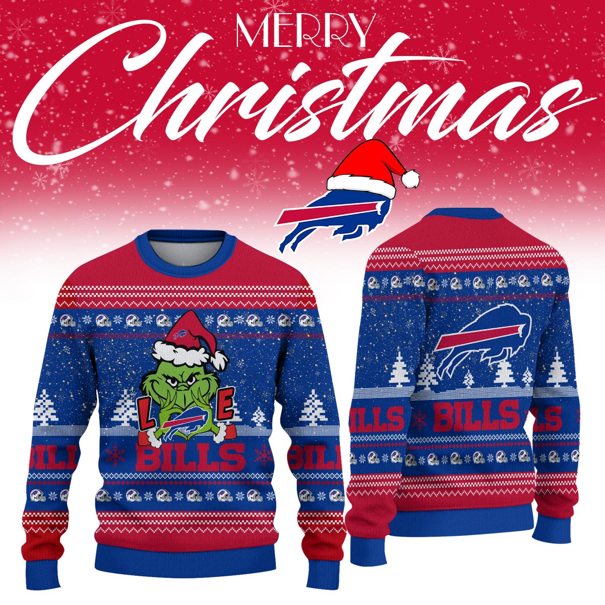 __Buffalo Bills Limited Ugly Christmas Sweaters