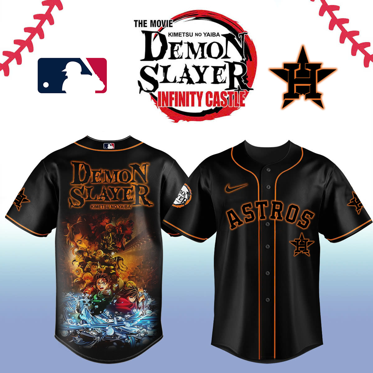 Demon slayer_Houston Astros Baseball Jersey