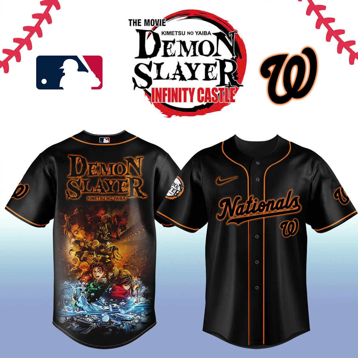Demon slayer_Washington Nationals Baseball Jersey