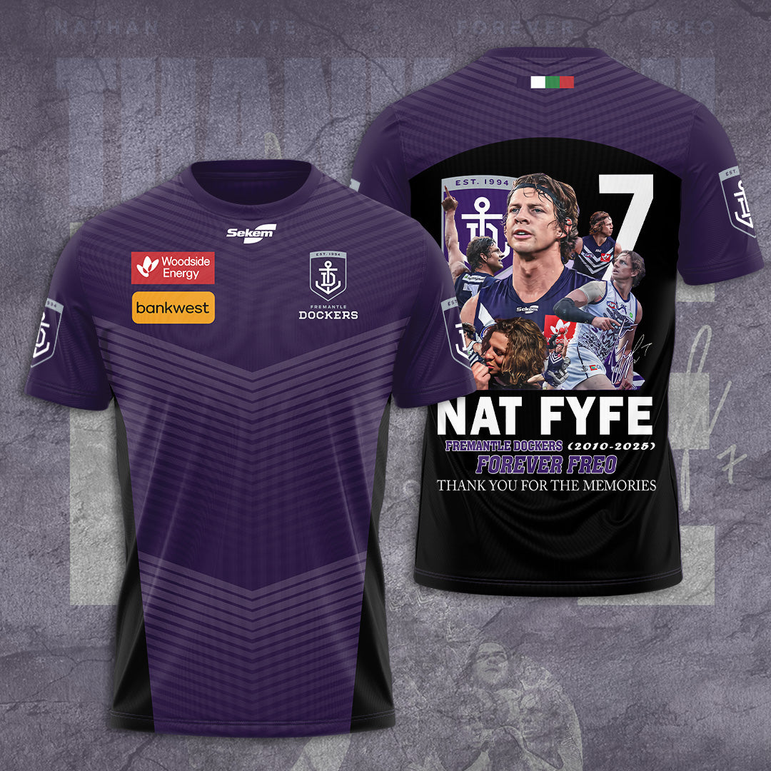 Fremantle Football Club x Nat Fyfe 3D T-Shirt