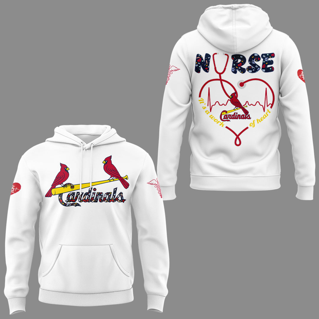 Limited Edition St. Louis Cardinals NURSES NIGHT Hoodie