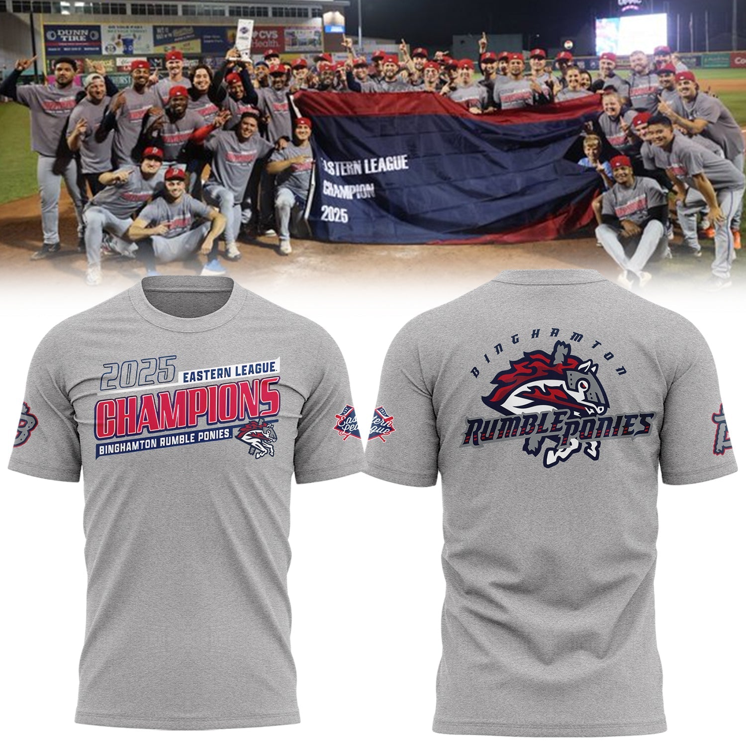 Limited Edition BINGRP 2025 Eastern League Champions Tshirt