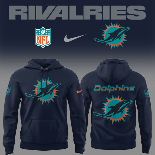 Limited Edition Dolphins Football Rivalries Teaser Logo Hoodie