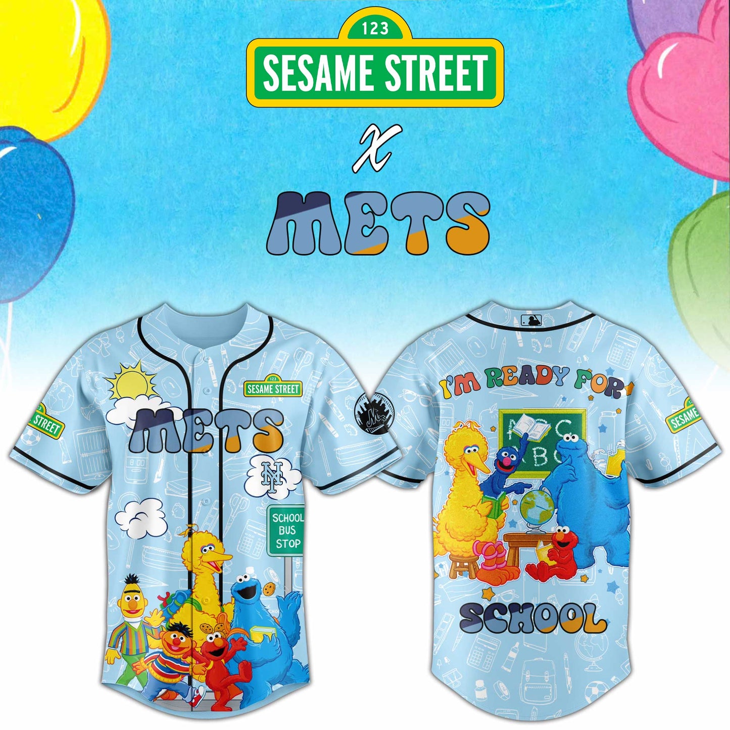 Baseball x Sesame Back to School Jersey Limited Edition