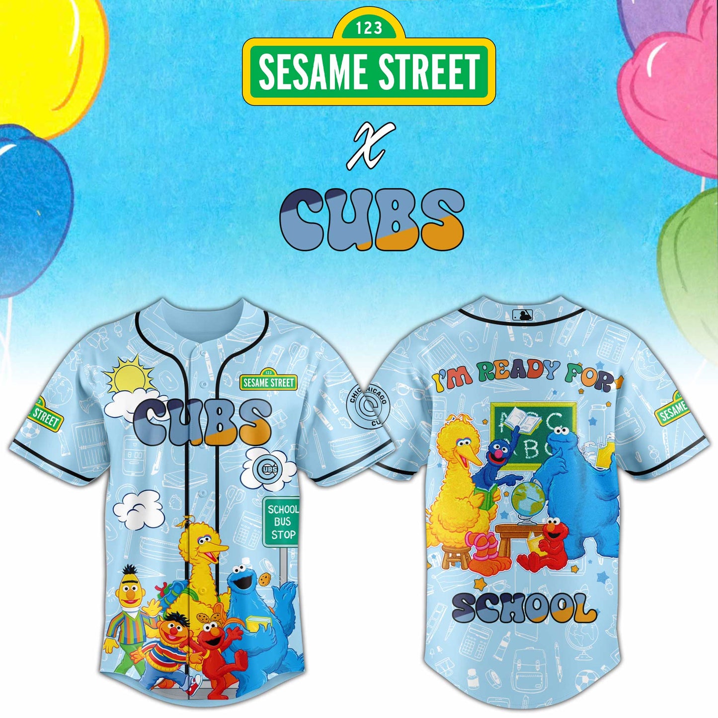 Baseball x Sesame Back to School Jersey Limited Edition