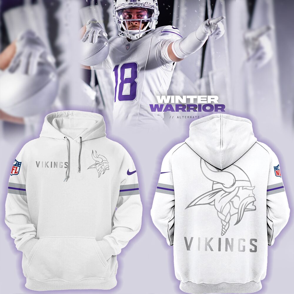 Minnesota Vikings NFL 2024 Limited Edition “Winter Warrior” Nike Hoodie 2024