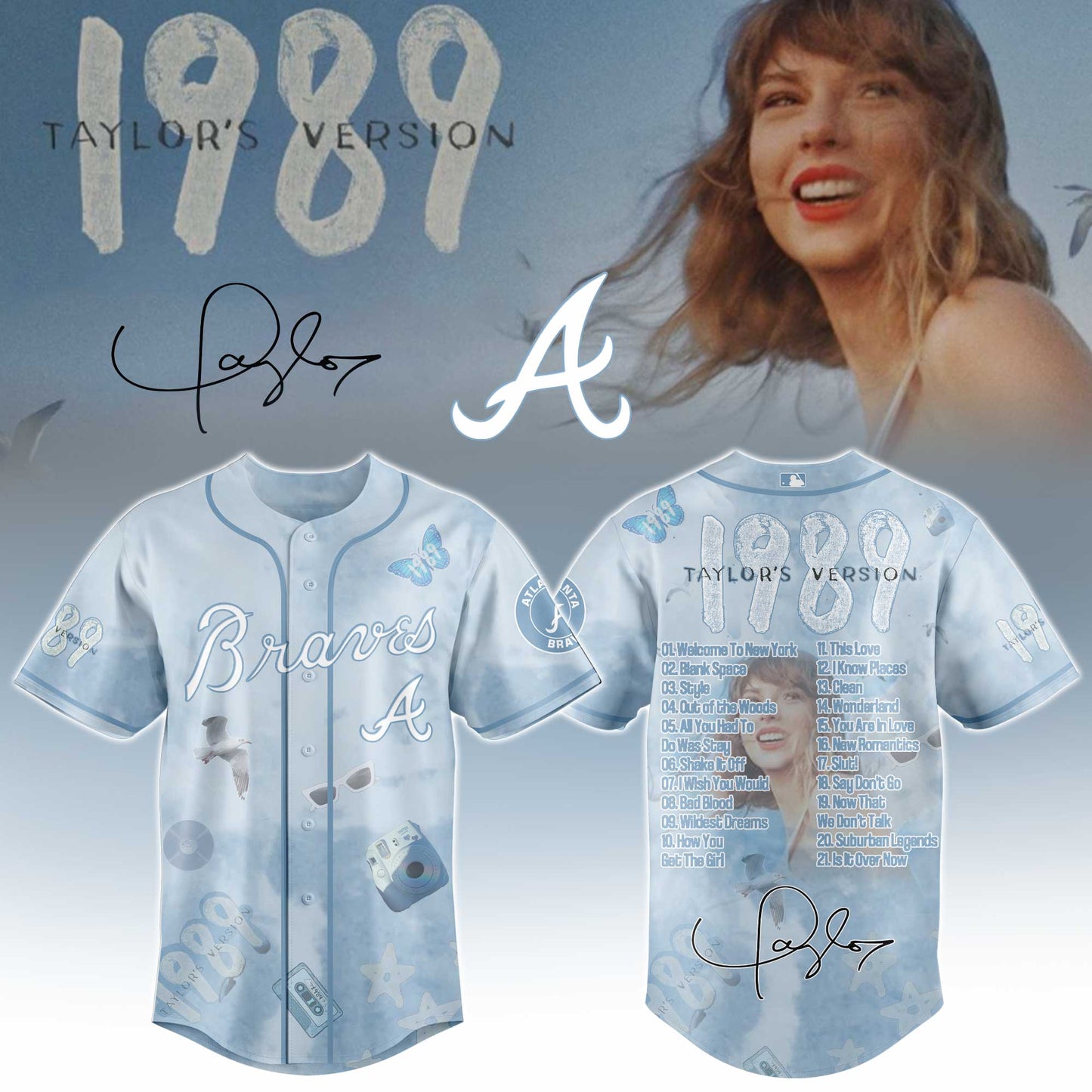 ATL 1989 Sky Blue Baseball Jersey