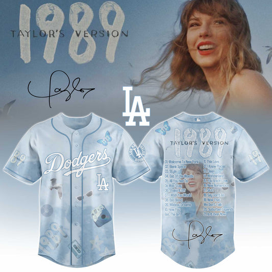 LAD 1989 Sky Blue Baseball Jersey