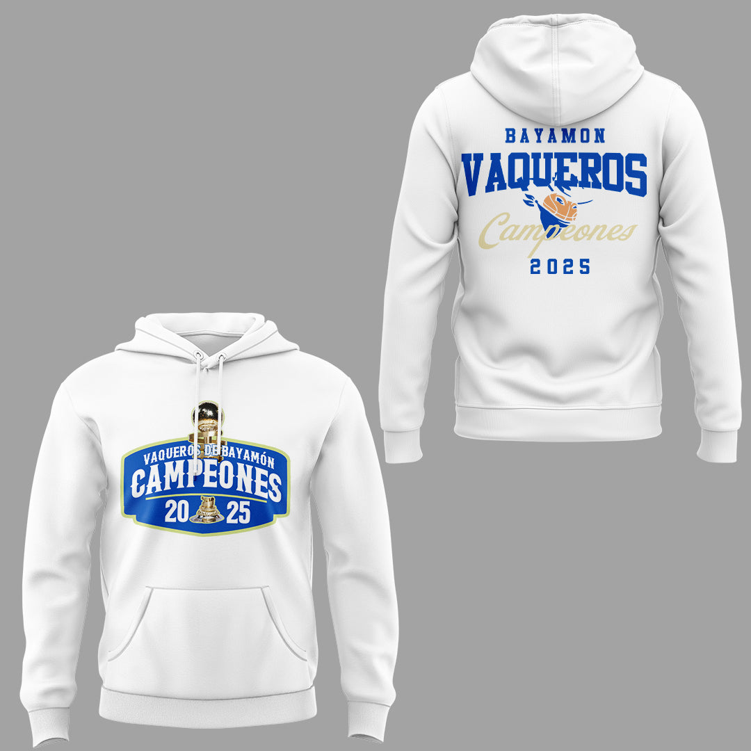 Vaqueros de Bayamon Champions Baloncesto Superior Nacional 2025 Hoodie