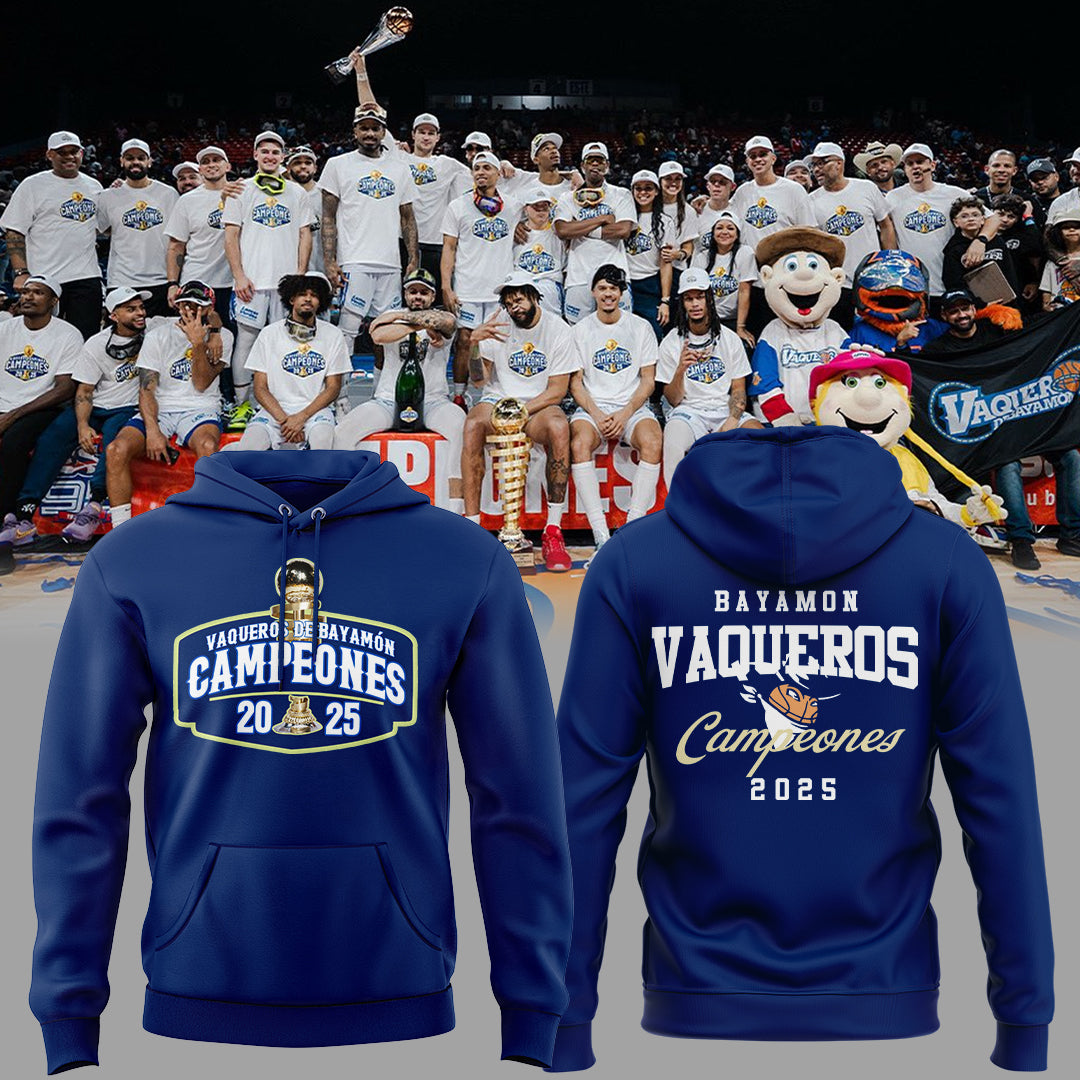 Vaqueros de Bayamon Champions Baloncesto Superior Nacional 2025 Hoodie