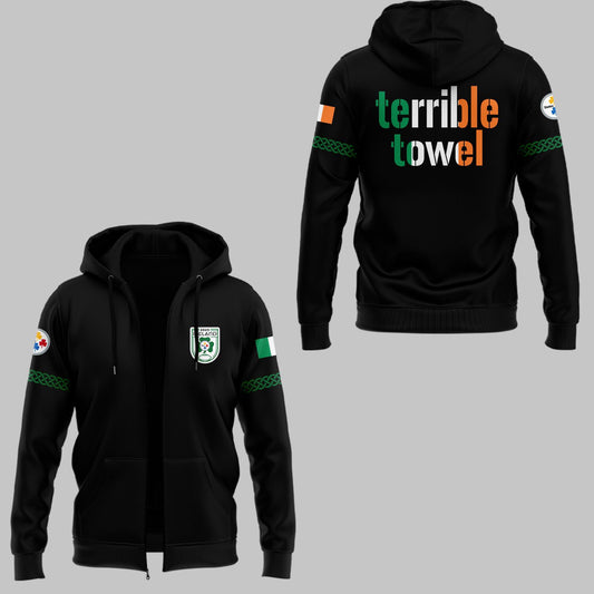 Ireland 2025 Limited Edition Dublin Game ZIPHoodie-ND092625107