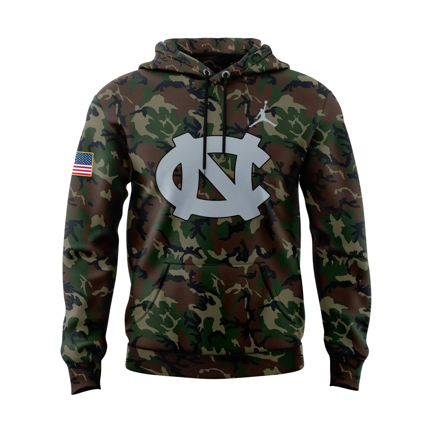 Limited Edition Carolina Basketball Coach Hubert Davis Camo Hoodie -  - Carolina Tar Heels Shirt