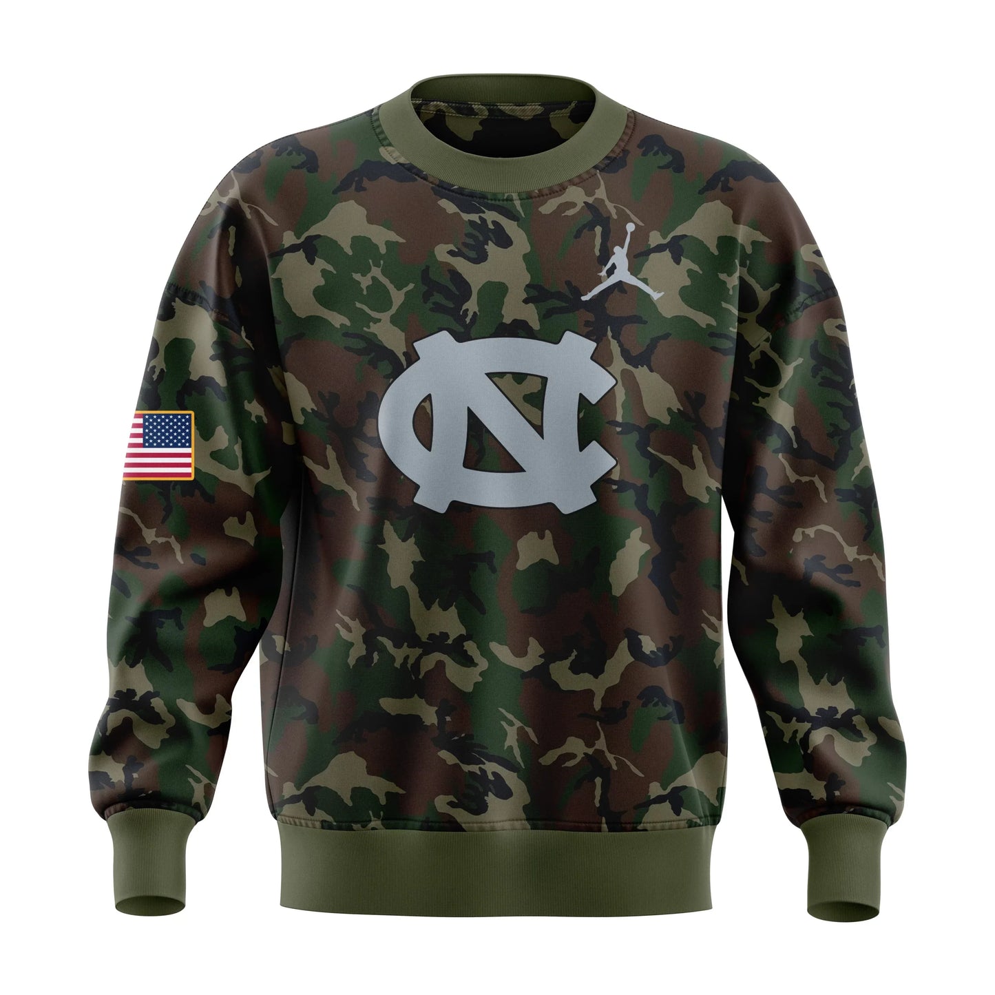 Limited Edition Carolina Basketball Coach Hubert Davis Camo Sweatshirt - - Carolina Tar Heels Shirt