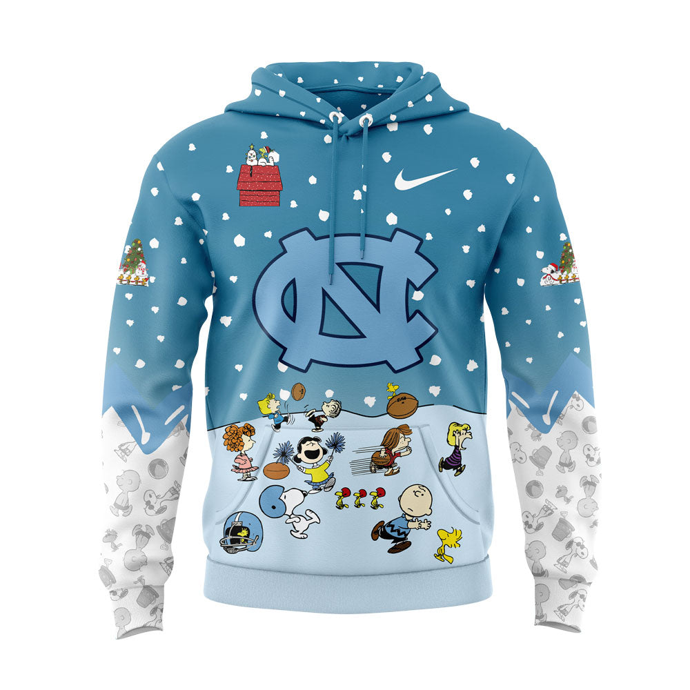 UNC Football Peanuts Snoopy Hoodie V2 - - Carolina Tar Heels Shirt