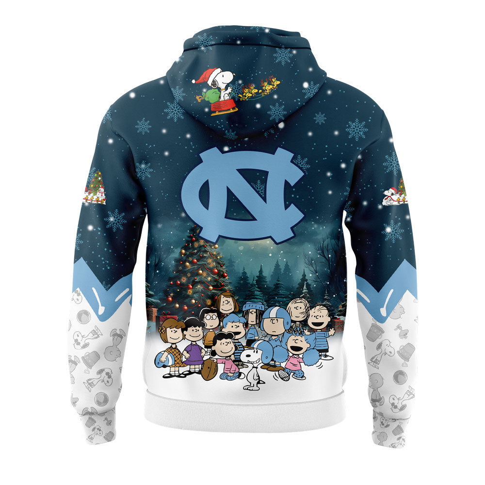 UNC Football Peanuts Snoopy Hoodie - - Carolina Tar Heels Shirt