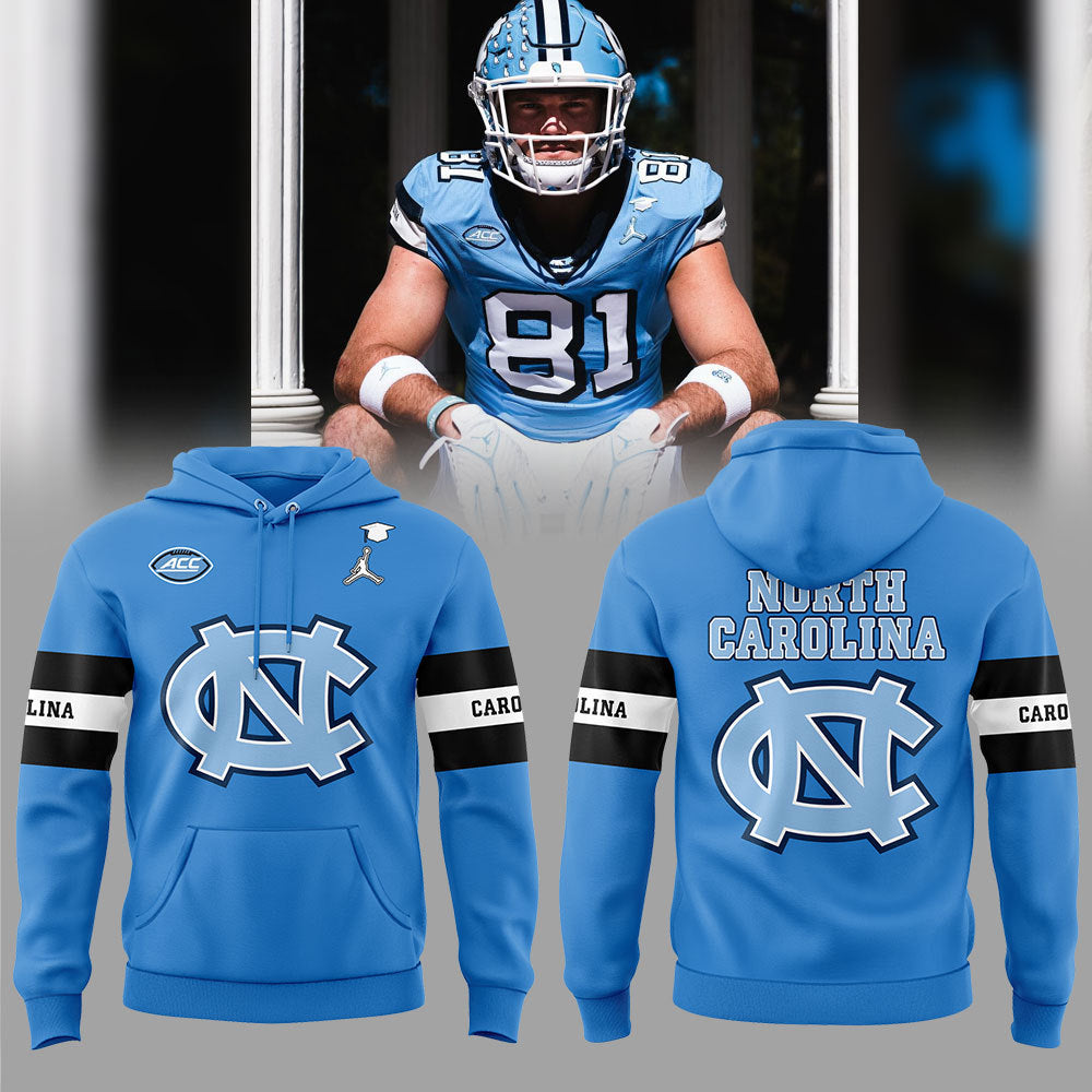 Limited Edition North Carolina Football Hoodie - - Carolina Tar Heels Shirt
