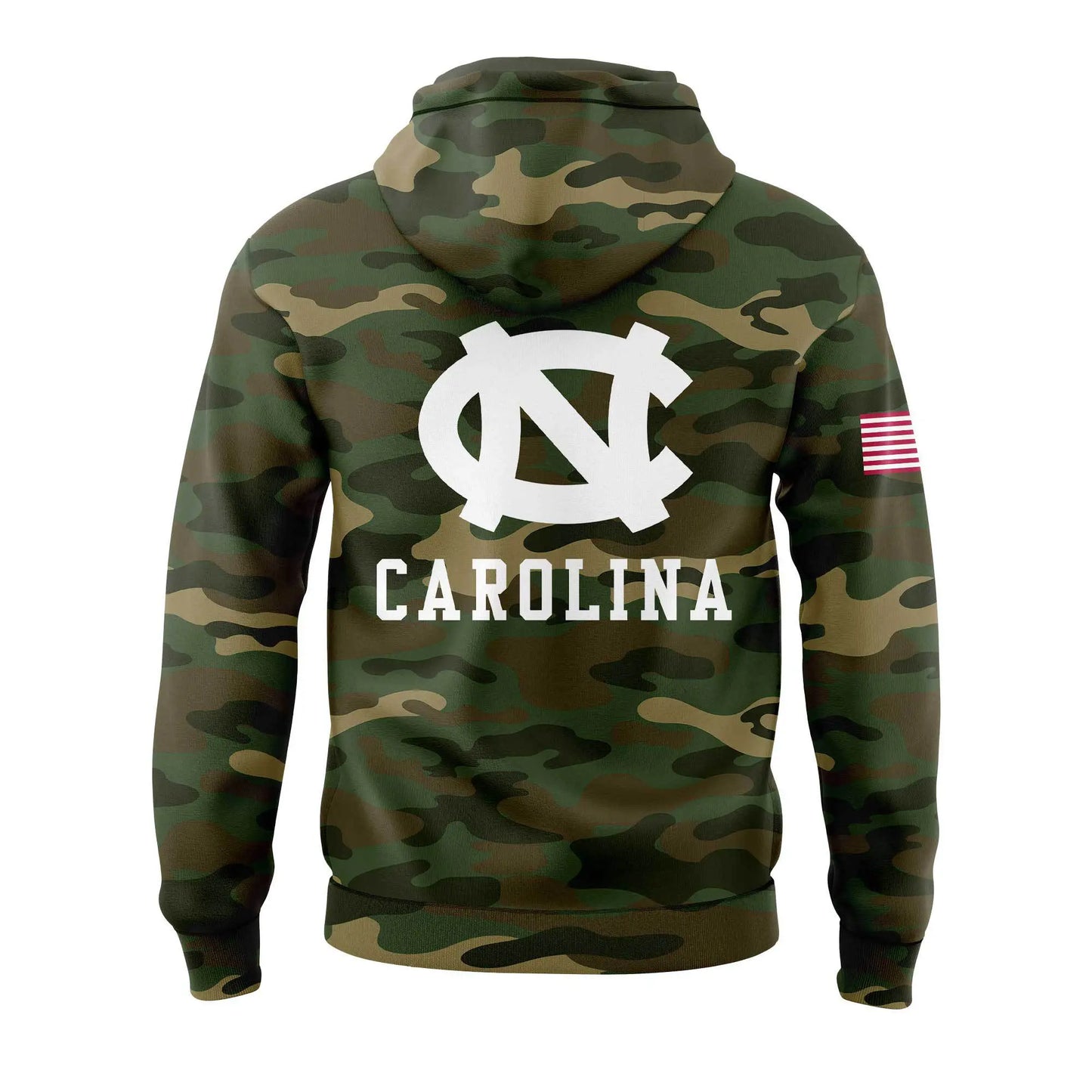 Limited Edition North Carolina Football Thanks Veterans Camo Hoodie - - Carolina Tar Heels Shirt