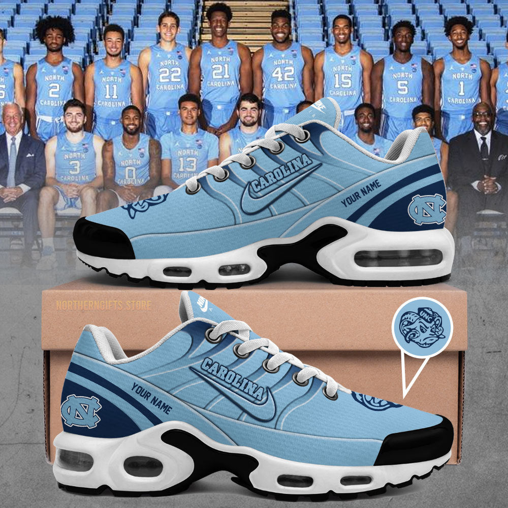 UNC Basketball Custom Name For Fans Shoes - - Carolina Tar Heels Shirt