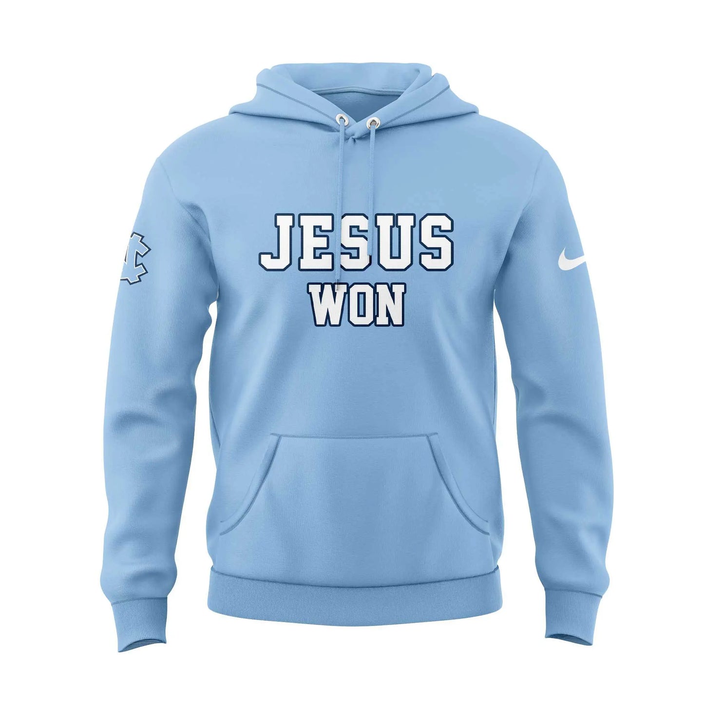 Limited Edition UNC Football JESUS WON Hoodie - - Carolina Tar Heels Shirt