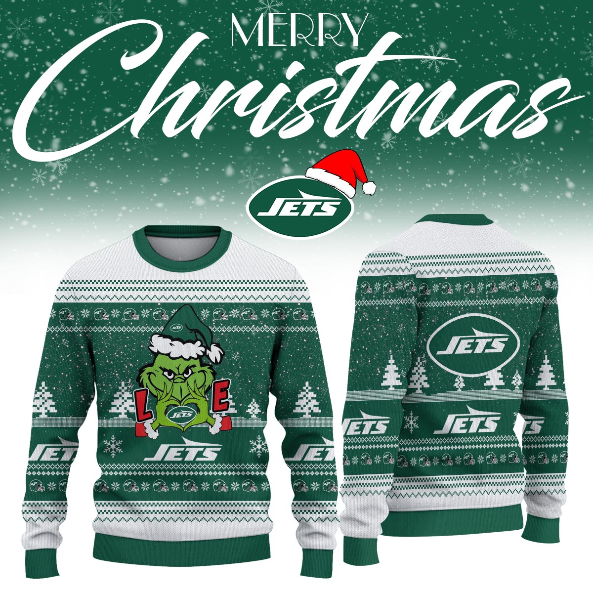 _New York Jets Limited Ugly Christmas Sweaters