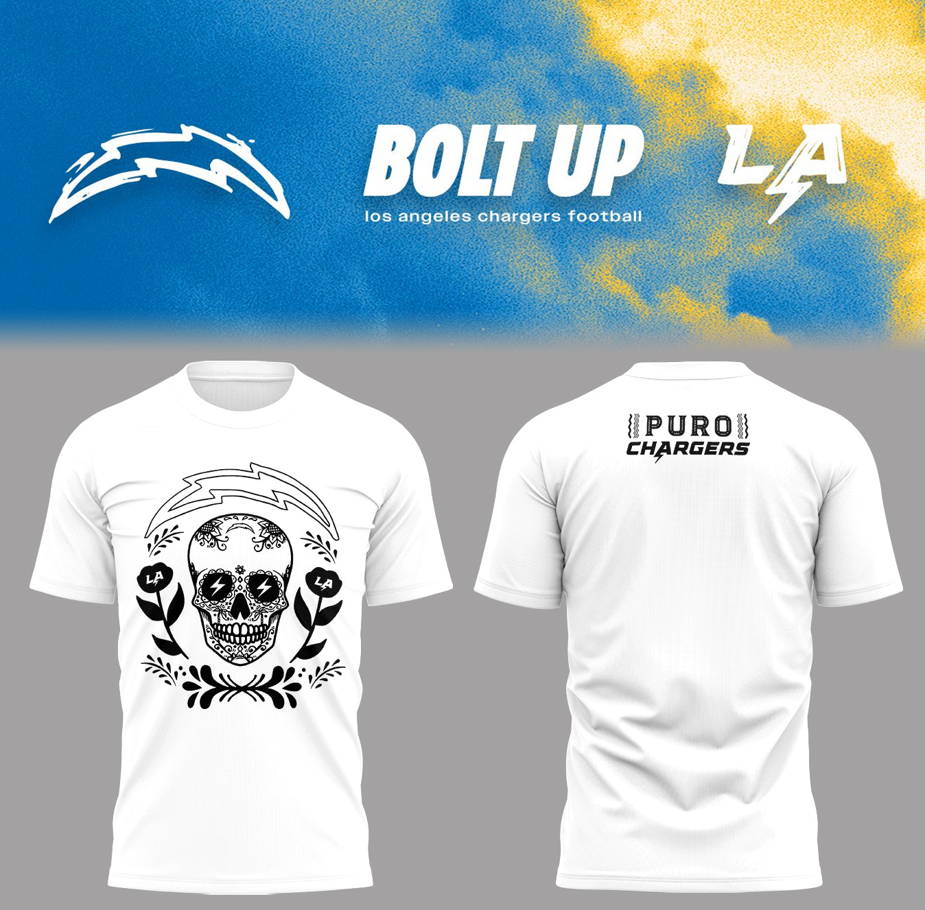 Limited Edition Chargers Bolt Up Shirt-PA073125009