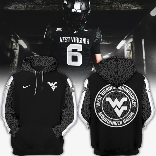 Limited Edition West VA Mountaineers Black Hoodie-PU071024501