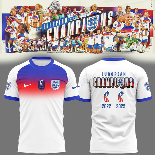 Limited Edition ENGLAND Soccer Women’s EURO 2025 TShirt