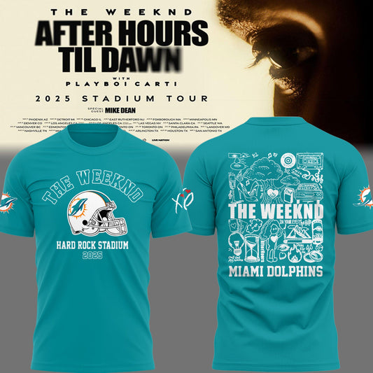 Limited Edition Dolphins Football ‘After Hours til Dawn Tour’ X TShirt