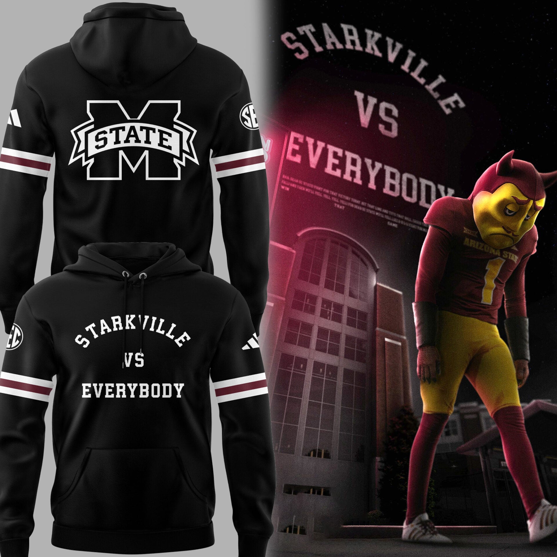 Limited Edition Mississippi State Football "Starkville vs Everybody" Hoodie