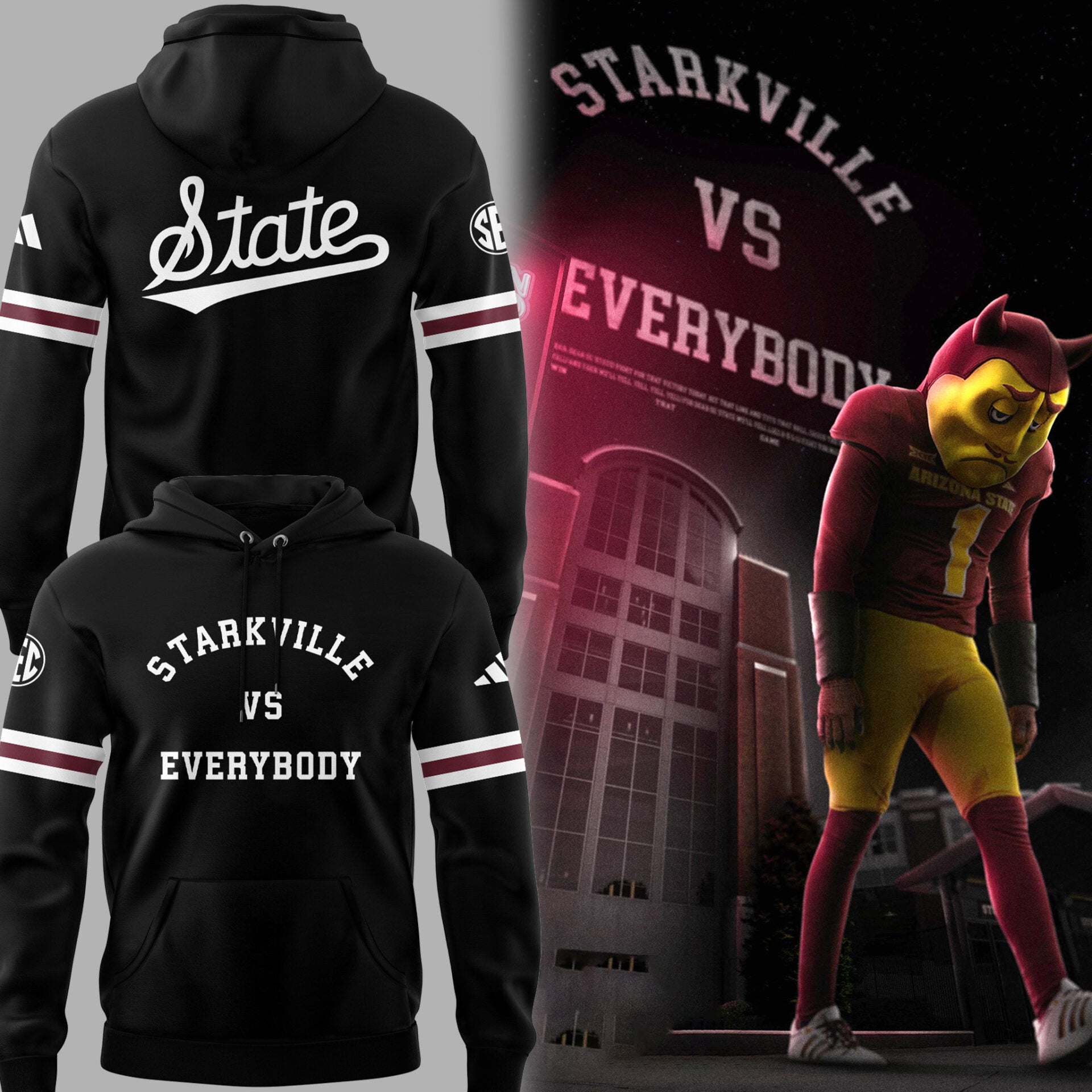 Limited Edition Mississippi State Football "Starkville vs Everybody" Hoodie