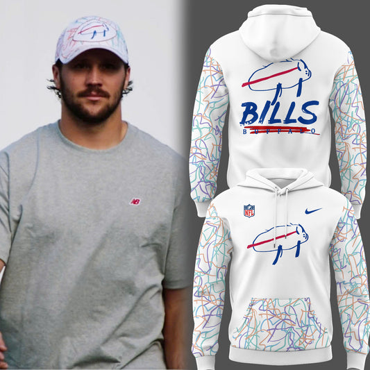 Limited Edition Bills Football Charging Potato Logo Hoodie