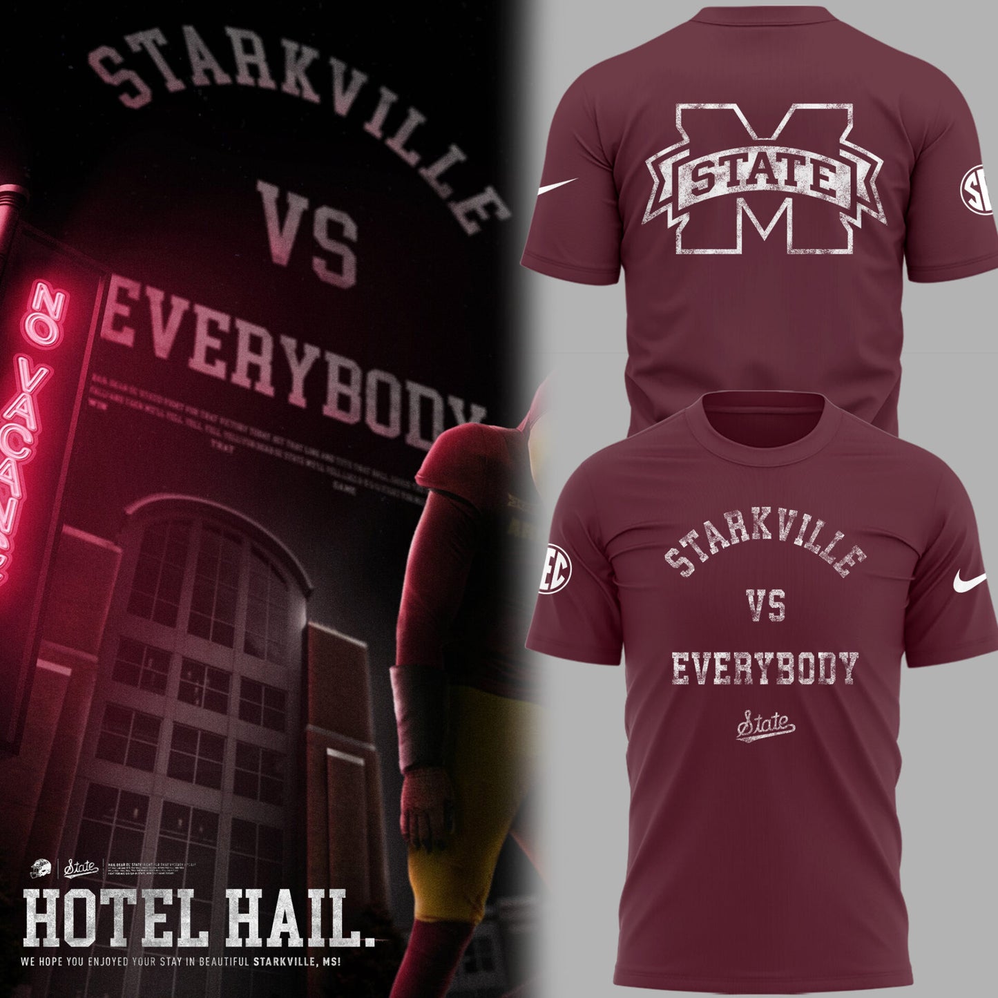 Special Edition Mississippi State Football "Starkville vs Everybody" T-Shirt