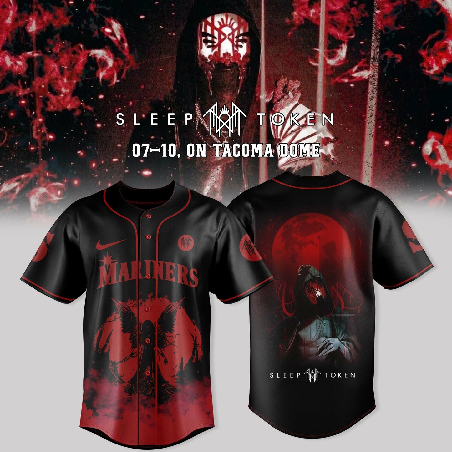 Seattle Mariners x Sleep Token: Even in Arcadia Tour Merch
