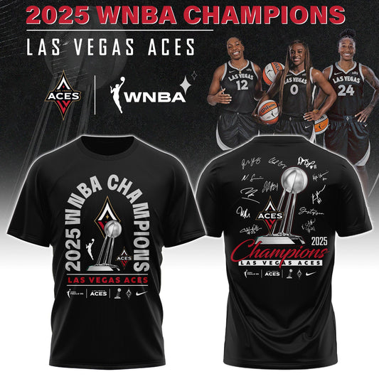 _ Las Vegas Aces WNBA 2025 Champions Tshirt Limited Edition